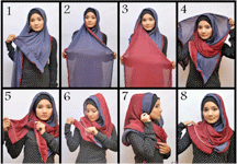 Tips Memakai Hijab Simpel Untuk Si Sibuk